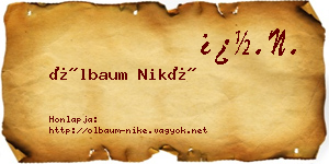 Ölbaum Niké névjegykártya